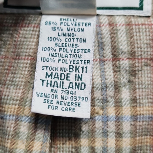 L.L. Bean Blue Polyester Nylon Coat Jacket - Picture 5 of 14